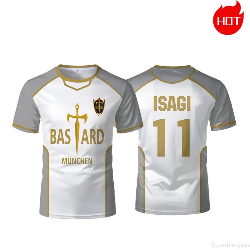 Blue Locker Room Anime Neuankömmling T-Shirt Fußballtrikot Jungenkleidung Mädchen Kurzarm Harajuku Cosplay Streetwear Tops