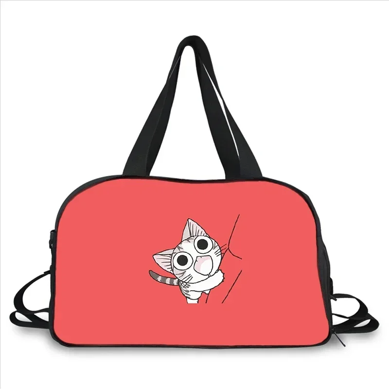 Cartoon Chi's Sweet Home Cute Cat 3D printing fashion trend portable large capacity multi function messenger bag travel bag