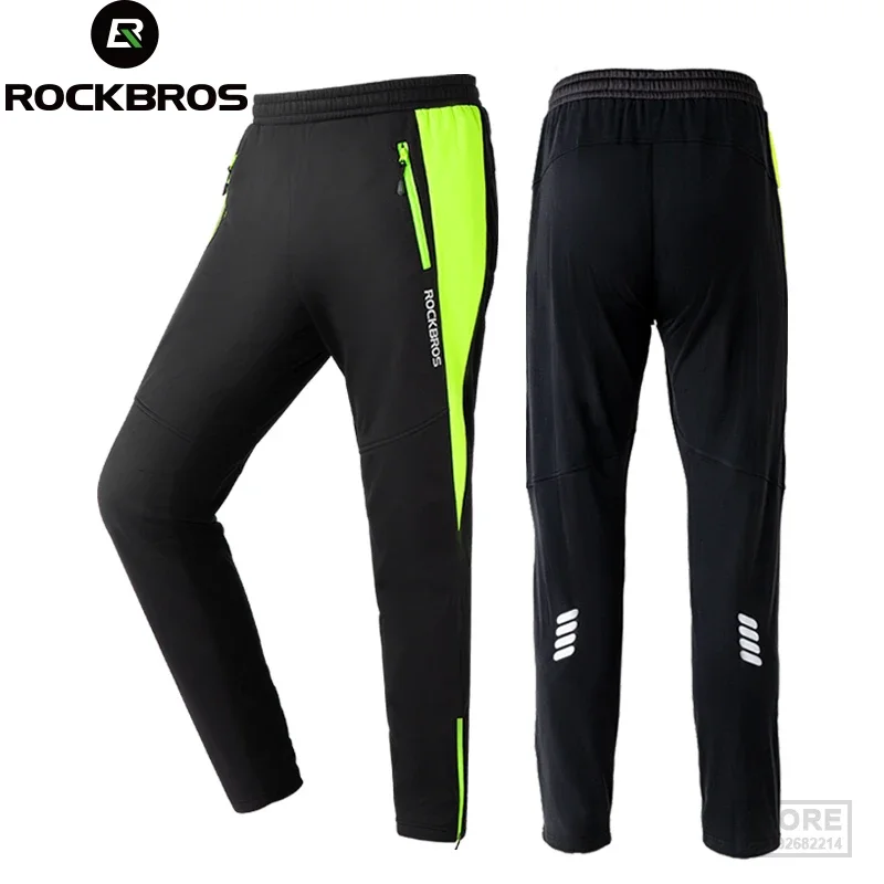 

ROCKBROS Cycling Pants Warmer Winter Bike Trousers Windproof High Elasticity Fishing Fitness Long Clothes Sport Equipment