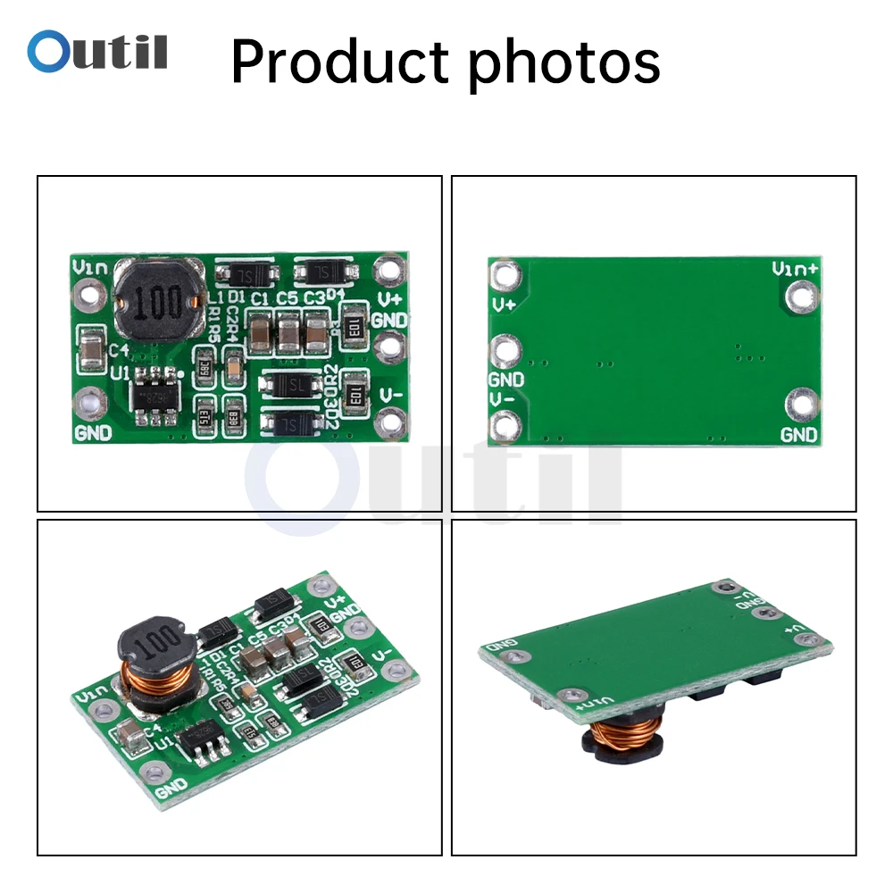 DC-DC Step-Up Positive Voltage Negative Voltage Board 3V-15V To Dual Output 5V 12V 100MA To Positive And Negative Power Supply