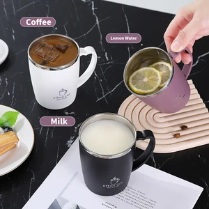 304 Edelstahl -Thermalbecher mit Handgelenk, lecksicherer Vakuumflasche, isoliertes Kaffeeglas, tragbare thermische Wasserflasche, 350 ml 6 Hauptverkaufsthermalbecher mit FTAA - №5