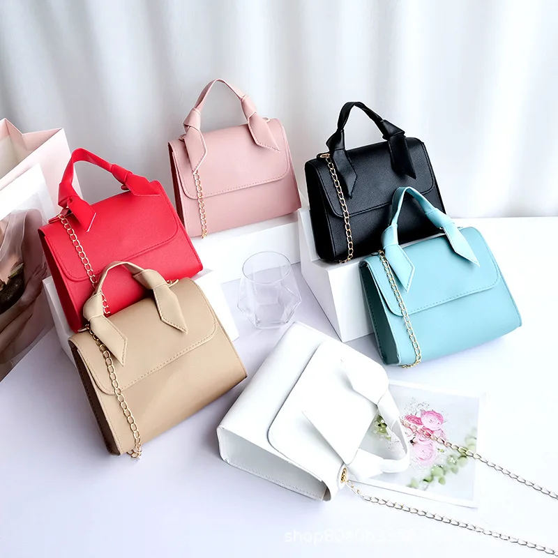 Fashion Small Crossbody Bags New Women Mini Leather Shoulder Bag Messenger Bag For Girl Solid color Chain Bag Ladies Phone Bag