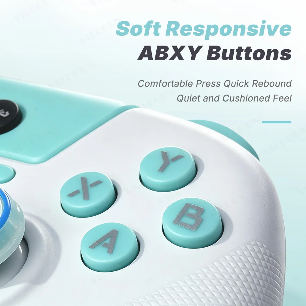 Wireless PC Game Controller with Dual Vibration Gamepad for Switch PS3 PS4 Joystick with 3 Replaceable D-PAD Best Gift view 4