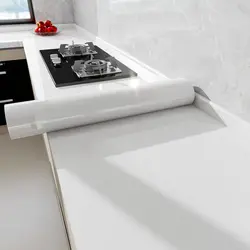 Oil Proof Marble Foil Adesivos para armário de cozinha, Papel de parede impermeável autoadesivo, Renovação da bancada do banheiro, 40cm