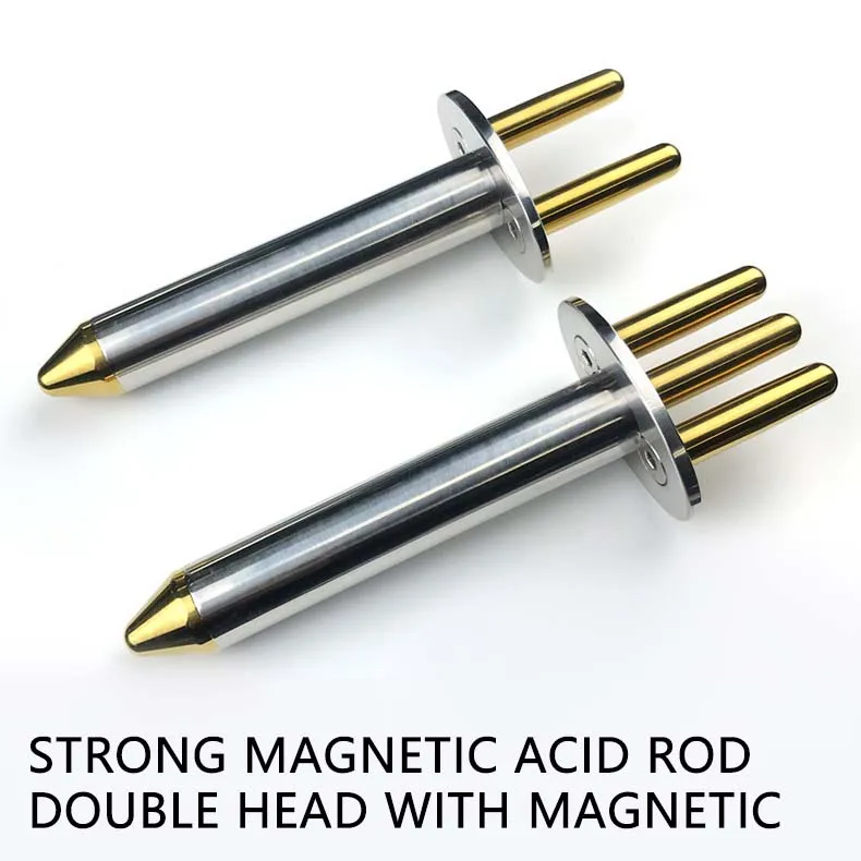 Titanium alloy magnetic fork magnetic prosthesis stick lymph meridian massage stick titanium magnetic energy dialing beauty stic