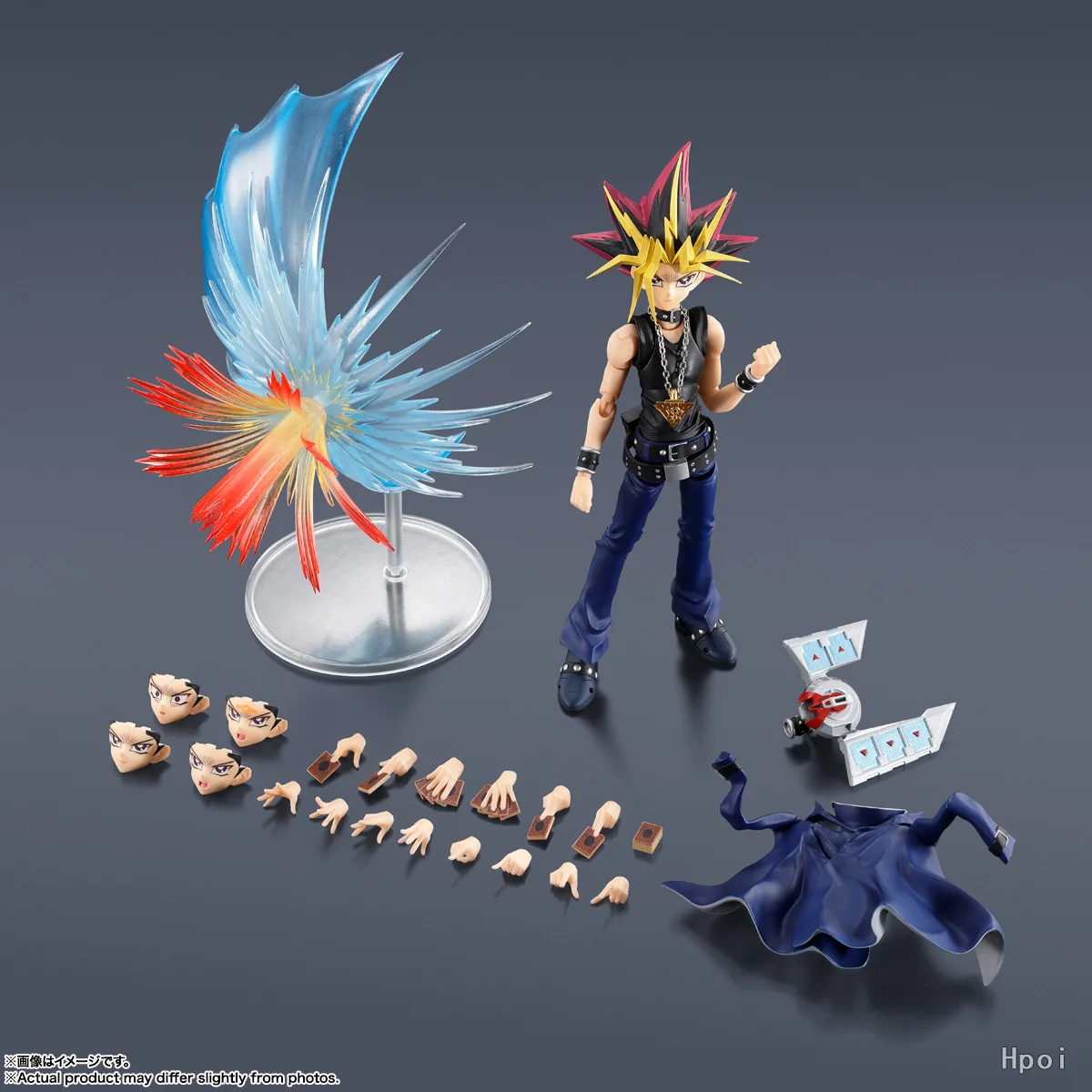 Przedsprzedaż Bandai 16cm SHF Yugi Muto Yami Yugi Figurka Akcji Anime z PVC i ABS, Model, Figurka na Biurko, Ozdoba, Prezent Urodzinowy dla Przyjaciół