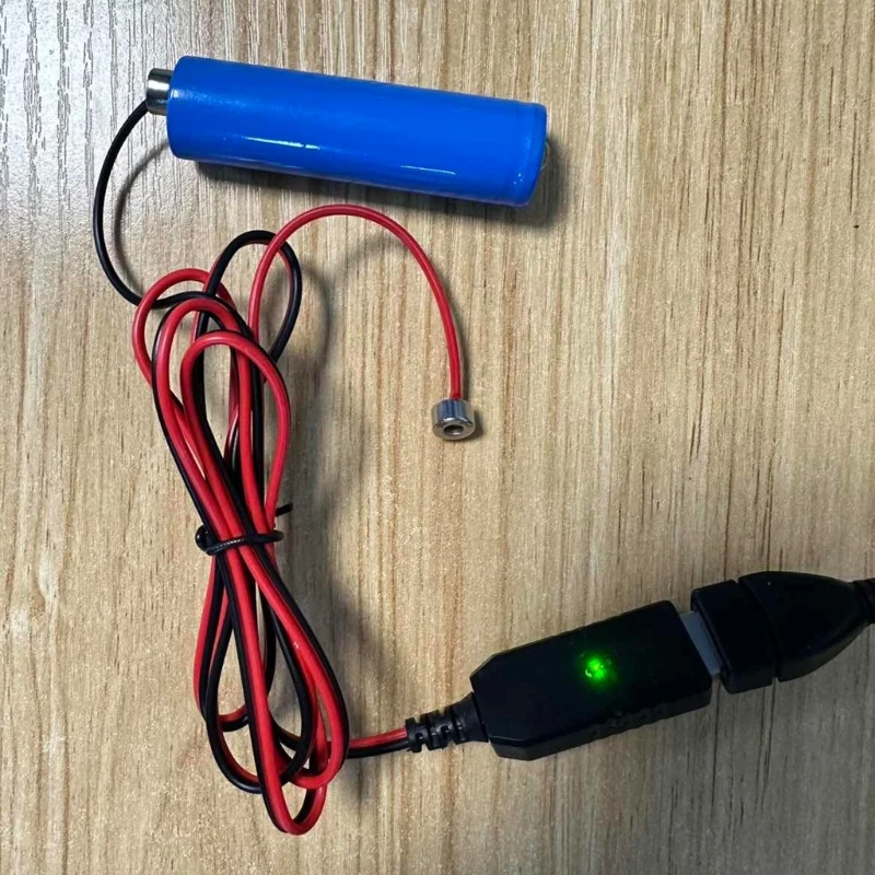 USB كابل الشاحن المغناطيسي سلك محول الطاقة لخط شحن بطارية ليثيوم 3.7 فولت 14500 16340 26650