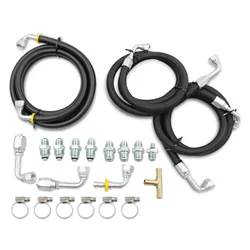 Steering Hose Hookup w/ 6AN Fitting For Hydroboost Power Brake Booster Truck/Car Steering Hose Hookup Fittings Kit
