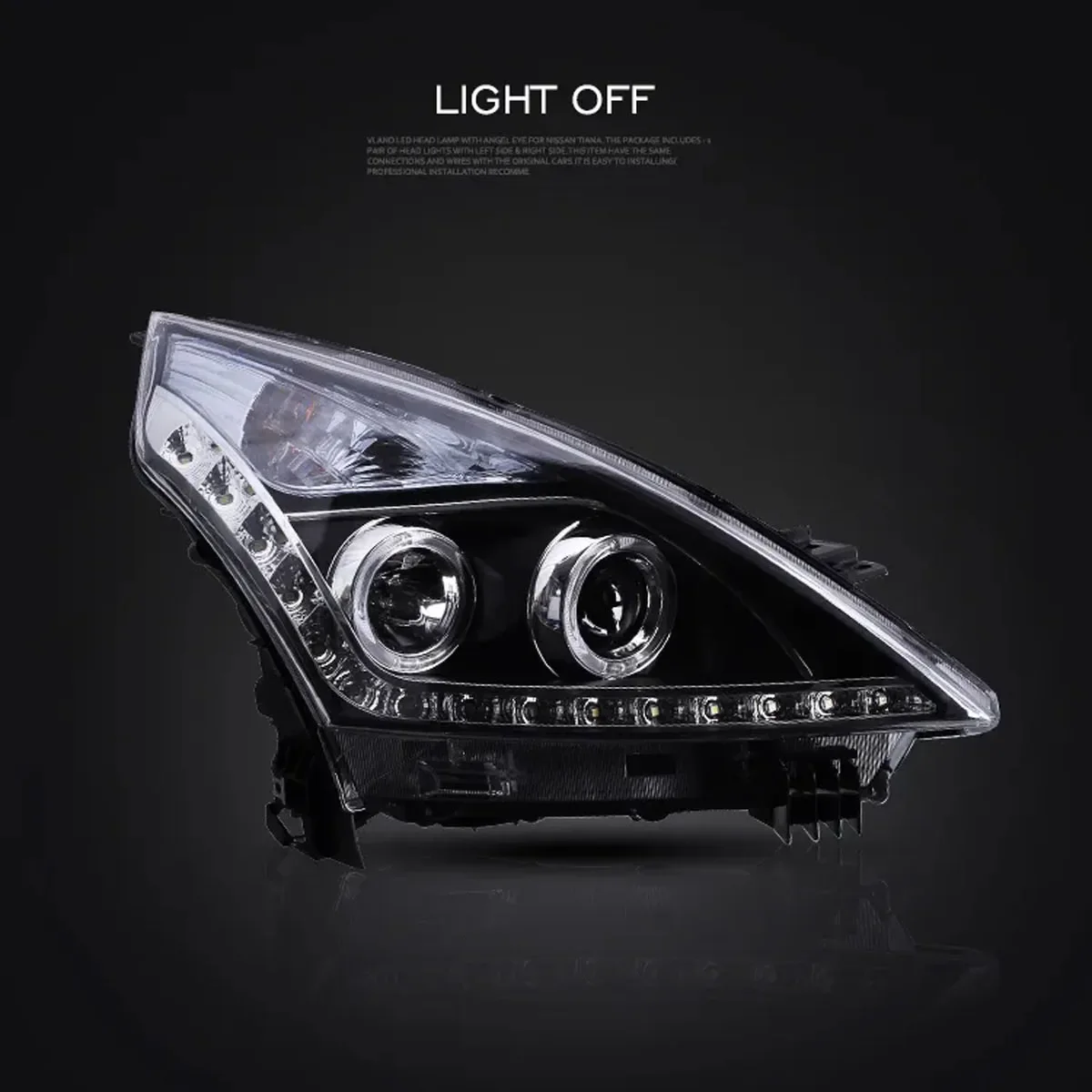 Front Car Light Systems HID For Nissan Teana 2008-2012 Head Light Custom Upgrade High Quality 2 Projector Lens Accessories
