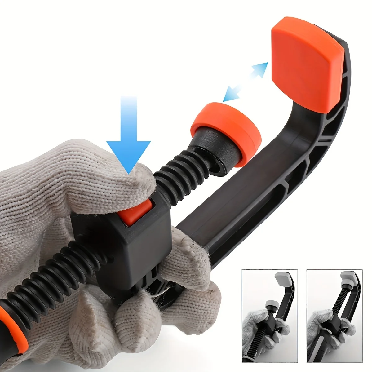 Heavy-Duty C-Shaped Spring Clamps Activity Chuck with Strong Clamping Force Reinforced Plastic Nylon Jaw for Crafting