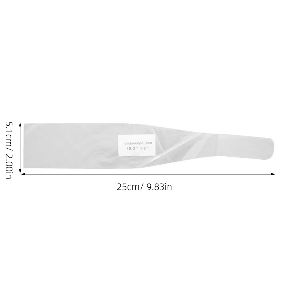

500pcs Disposable Handle Sleeves Transparent For Handle Cover Oral Mirror Protective Sleeve Lightweight Plastic Safety