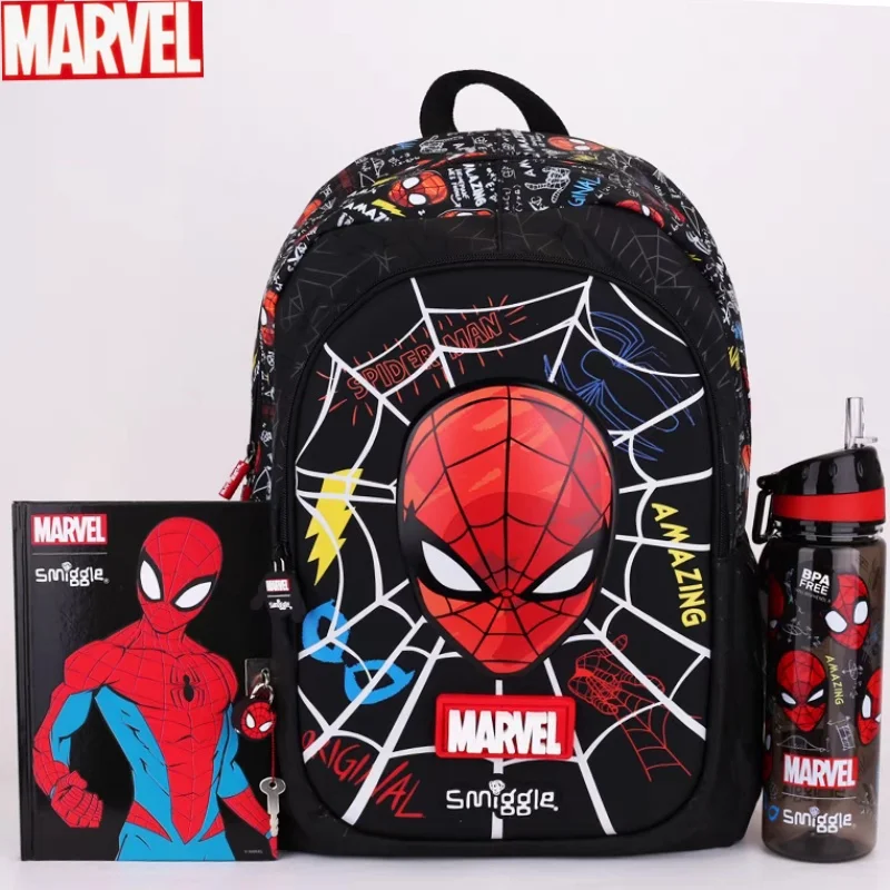 Smiggle Anime marvel Spider Man zaino zaino studente zaino bottiglia d\'acqua borsa per il pranzo matita cancelleria regali di compleanno