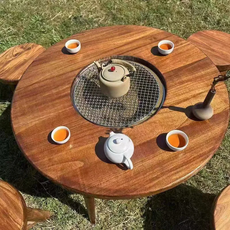 

Winter stove tea table indoor charcoal stove homestay home balcony barbecue hot pot small round table