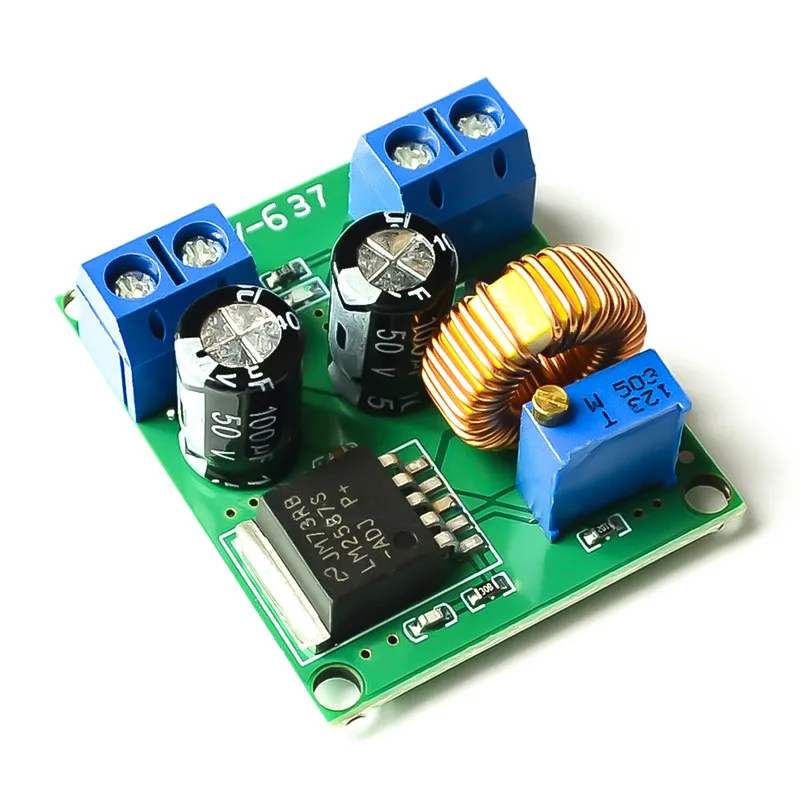 1~100Pcs DC Adjustable Boost Module LM2587 High-Power Step-up Voltage Regulator Power Board 3V5V12V to 19V24V30V36V