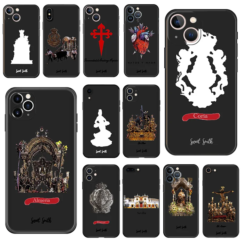 Ultra Thin Matte Soft Virgin Mary Jesus Church Phone Case For iPhone 16Pro 15 14 13 12 Mini 11 16 Pro Max 7 8 Plus XR SE Cover