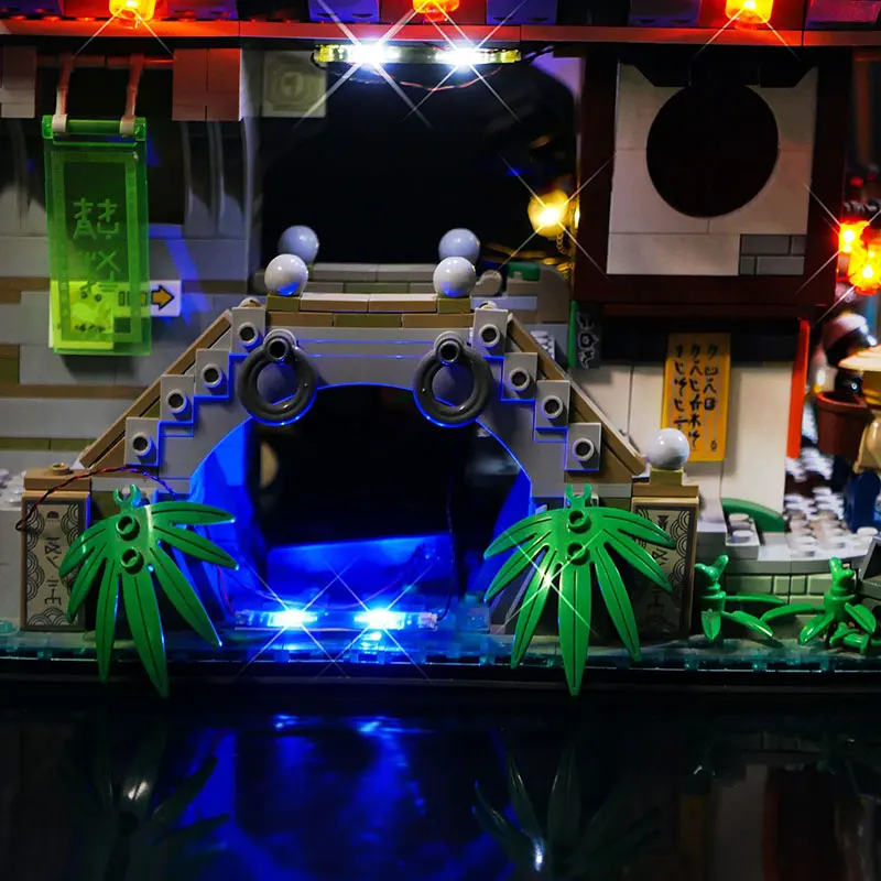 مجموعة إضاءة LED لمصباح LEGO 70620 NINJAGO City المتوافق مع 06066 هدية ذاتية الصنع (لا تشمل مجموعات الطوب لبنات البناء مجموعات النموذج)