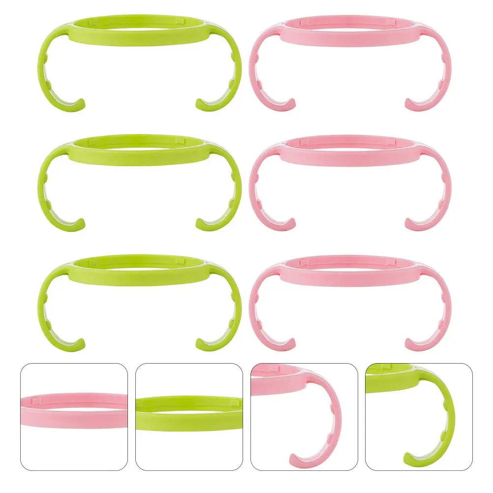 

6Pcs Ergonomic Feeding Bottle Handles Durable Non Bottle Grip Accessories for Baby Independent Feeding