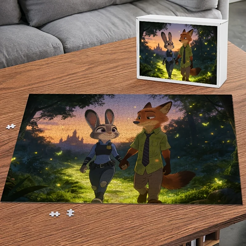 1000 ชิ้น จิ๊กซอว์โปสเตอร์ดิสนีย์ ซูโทเปีย จูดี้ ฮอปส์ และ นิค ไวลด์ |   ความบันเทิงสำหรับครอบครัว, เกมการศึกษาสำหรับผู้ใหญ่, ไร้กรอบ, ซุย