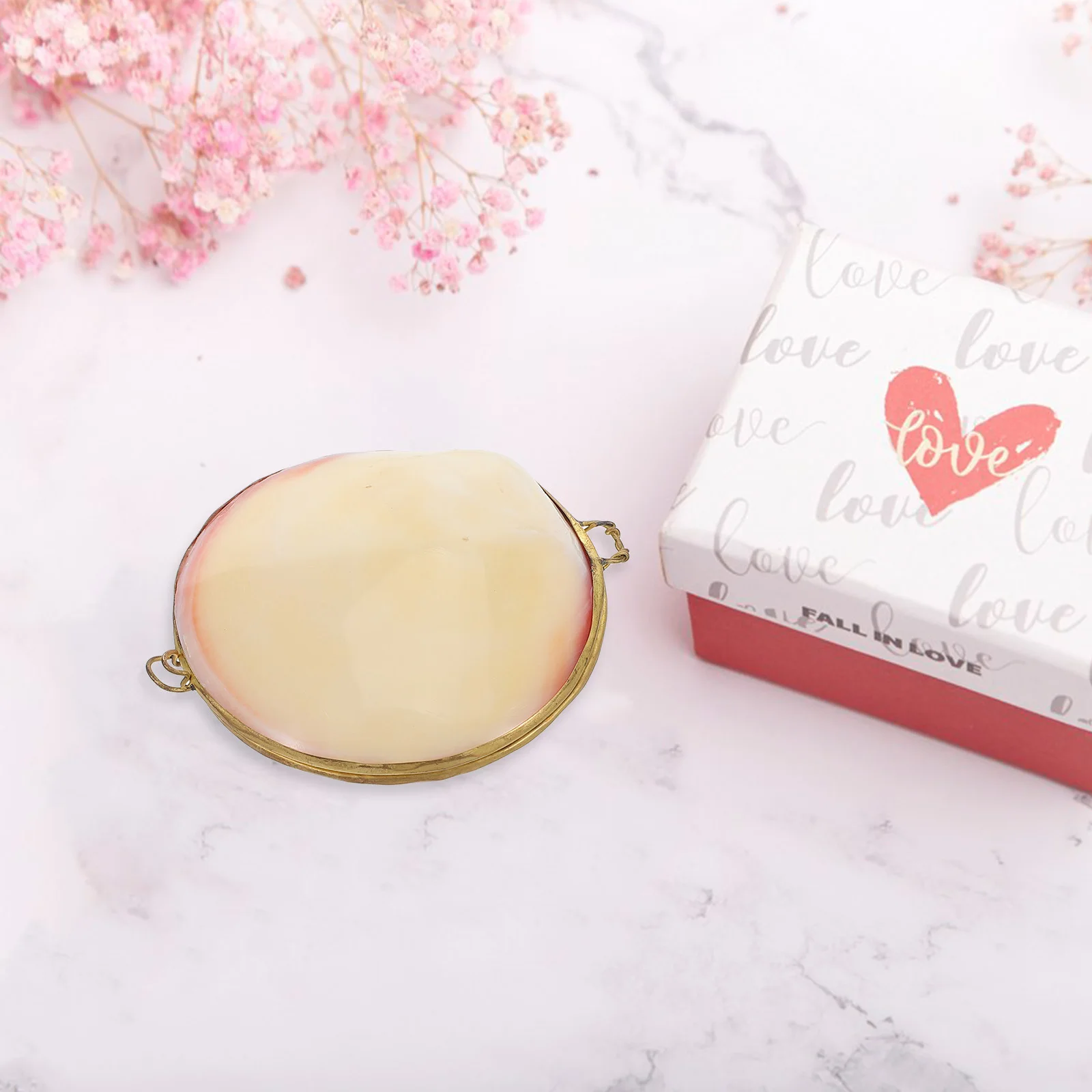 Tempat Perhiasan Kerang Laut Portabel Bergaya, Organizer Cincin Anting Kalung, Penyimpanan Perhiasan Dekoratif, Kenang-kenangan Perjalanan