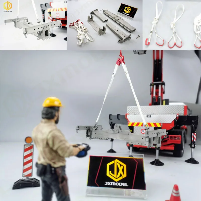 

1/14th Scale Multifunctional Telescopic Hanger F1650 Crane Spreader 1/14 For Tamiya Rc Truck Trailer Tipper 770s Man F2000 Parts