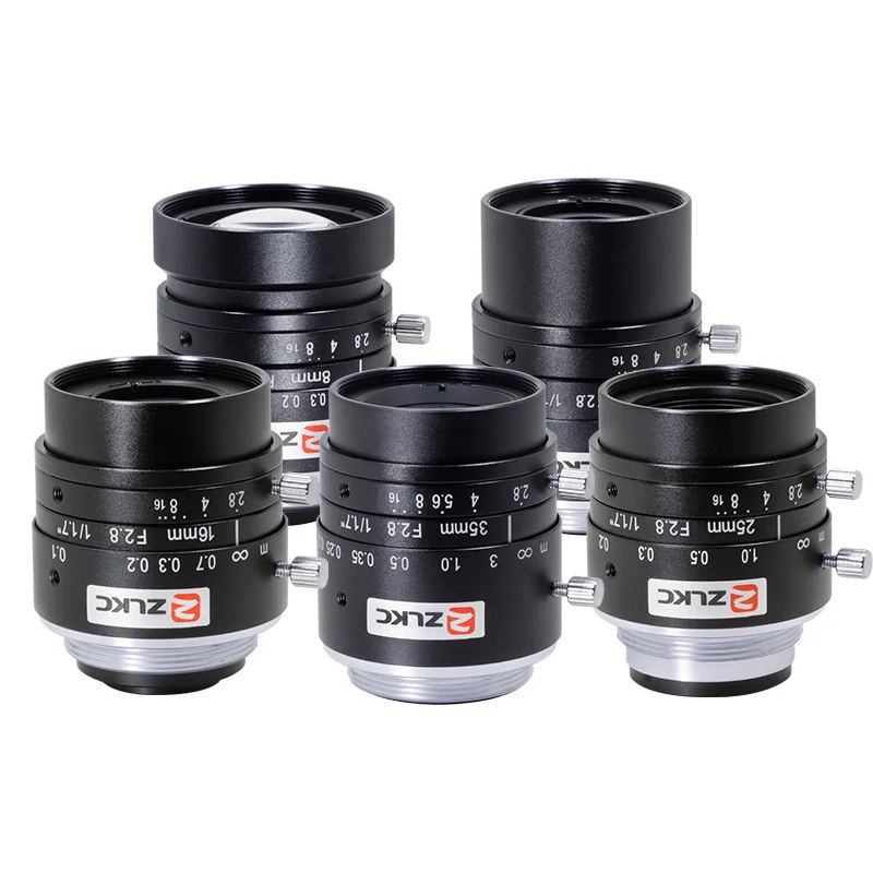 ZLKC 6mm 8mm 30mm 40mm C-Mount Industrial Lens 12MP 1/1.7