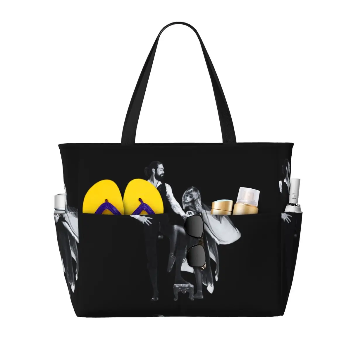 

FLEETWOOD MAC Rumours Beach Tote Bag Sport Gym Yoga Duffle Large Tote Bag Women Travel Bag Fitness bag