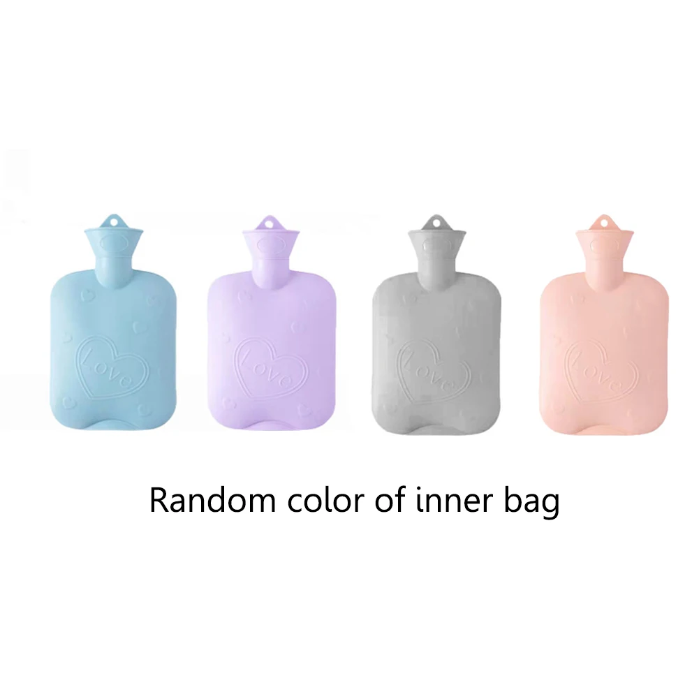 2PCS/Set Thermal Hot Water Bag for Menstruation Water Bag Back Plush Pouch Waist Cover Belt Winter Hand Warmer Bag Warmer Waist