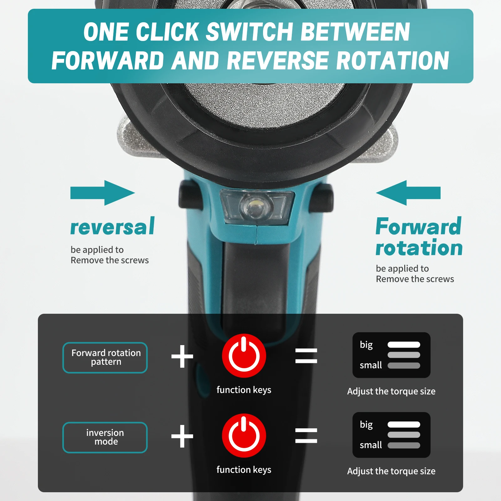 DTW700 18V Cordless Impact Wrench Brushless Motor 700 Nm Variable Speed Electric Wrench High Effieiency Durable - view 3