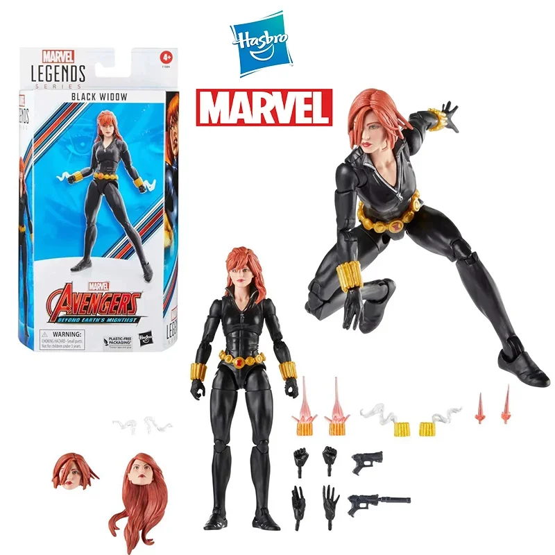 Hasbro Marvel Legends Black Widow Avengers 60Th Anniversary 6 Inches 16Cm Original Action Figure Model Toy Gift Collection