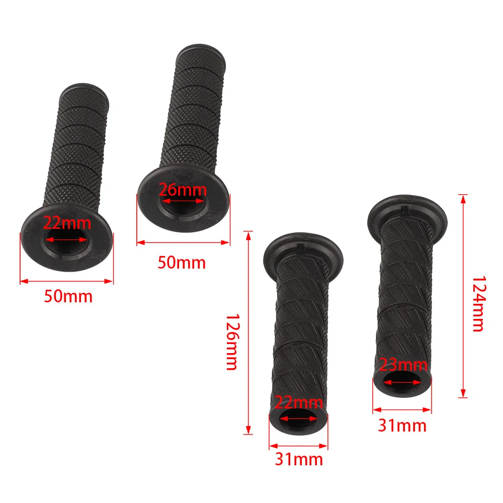 7/8 Inch Motorcycle Grip Bicycle Handlebar Cover Rubber Handlebar Protective Cover Anti-slip Bicycle Protective Gear Bicycle