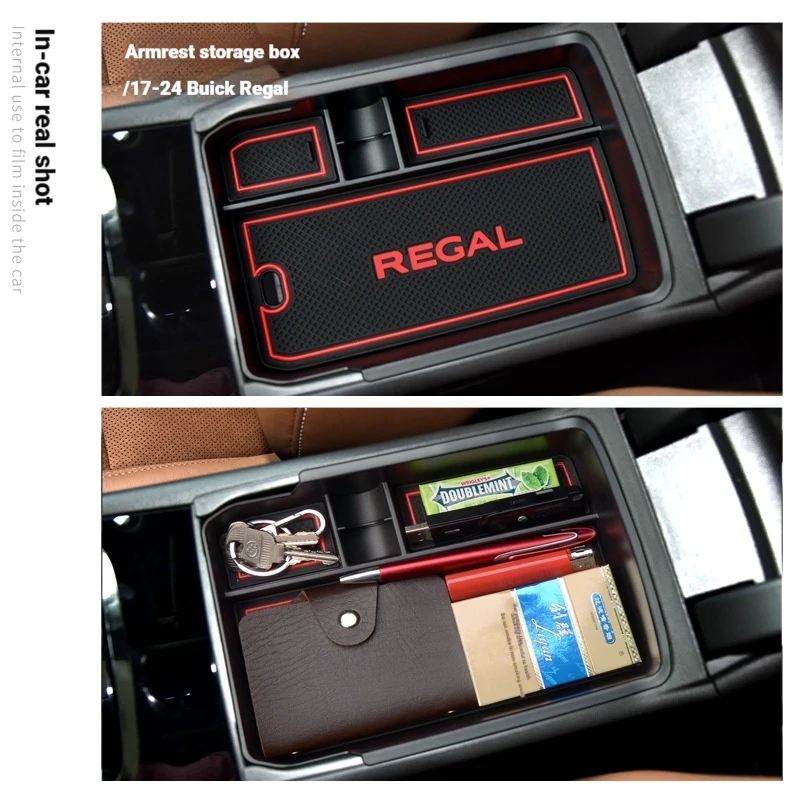 It is suitable for Buick 17-24 Regal Armrest Box Storage Box Modified Car Central Storage Utility Box Decoration