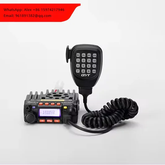 

QYT Dual Band Mini Mobile Radio KT-8900 25W UHF/VHF 136-174/400-480MHz Amateur Car Walkie Talkie Ultra Long Range Walkie Talkie