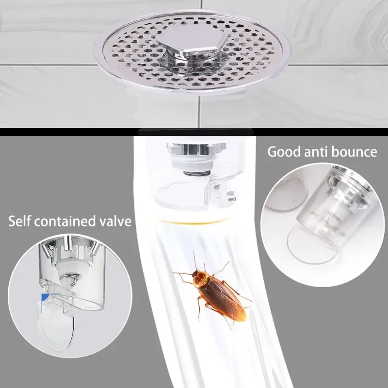 Lavabo da bagno universale Pop-Up Bounce Core Sink Hair Catcher filtro di scarico tappo per vasca da bagno filtro per lavabo accessori per il bagno 3/1 pz