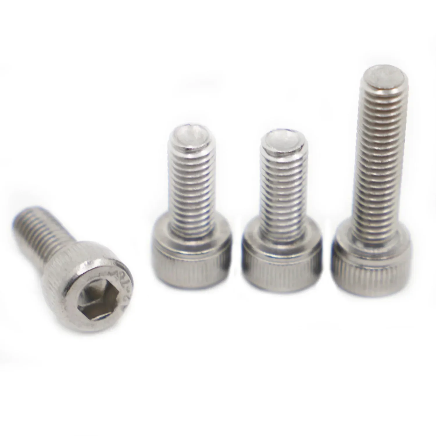 2-50Pcs M1.6 M2 M2.5 M3 M4 M5 M6 M8 M10 Din912 304 Stainless Steel Metric Thread Allen Hexagon Head Screw Bolt Length 3 To 50mm image 4