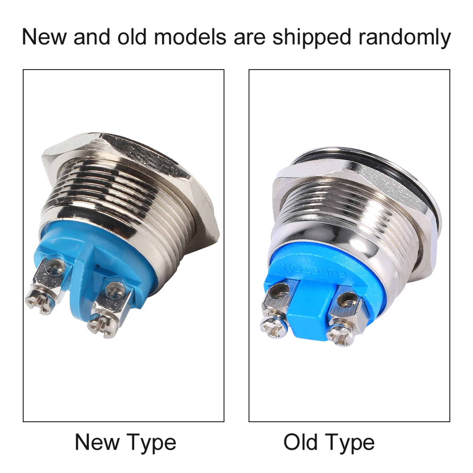 19mm Waterproof Car Metal Push Button Horn Momentary  12V Car Momentary