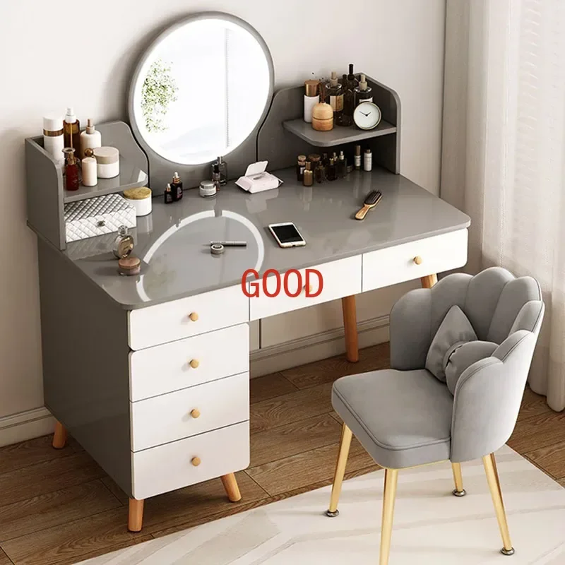 Mirrors Chair Dressing Table Box Multifunctional Dressers Dressing Table Toiletries Comfortable Penteadeira Bedroom Furniture