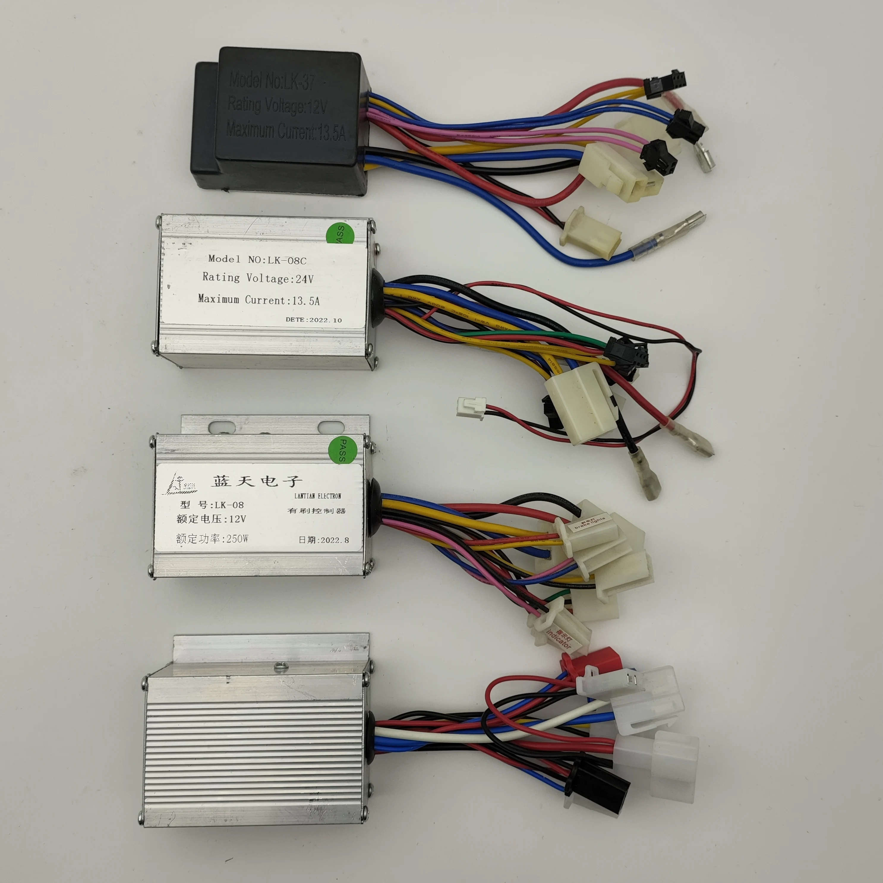 150W 250W DC 12V 24V Bürsten motor Drehzahl regler, Geschwindigkeit regelung, elektrische Fahrrads teuerung