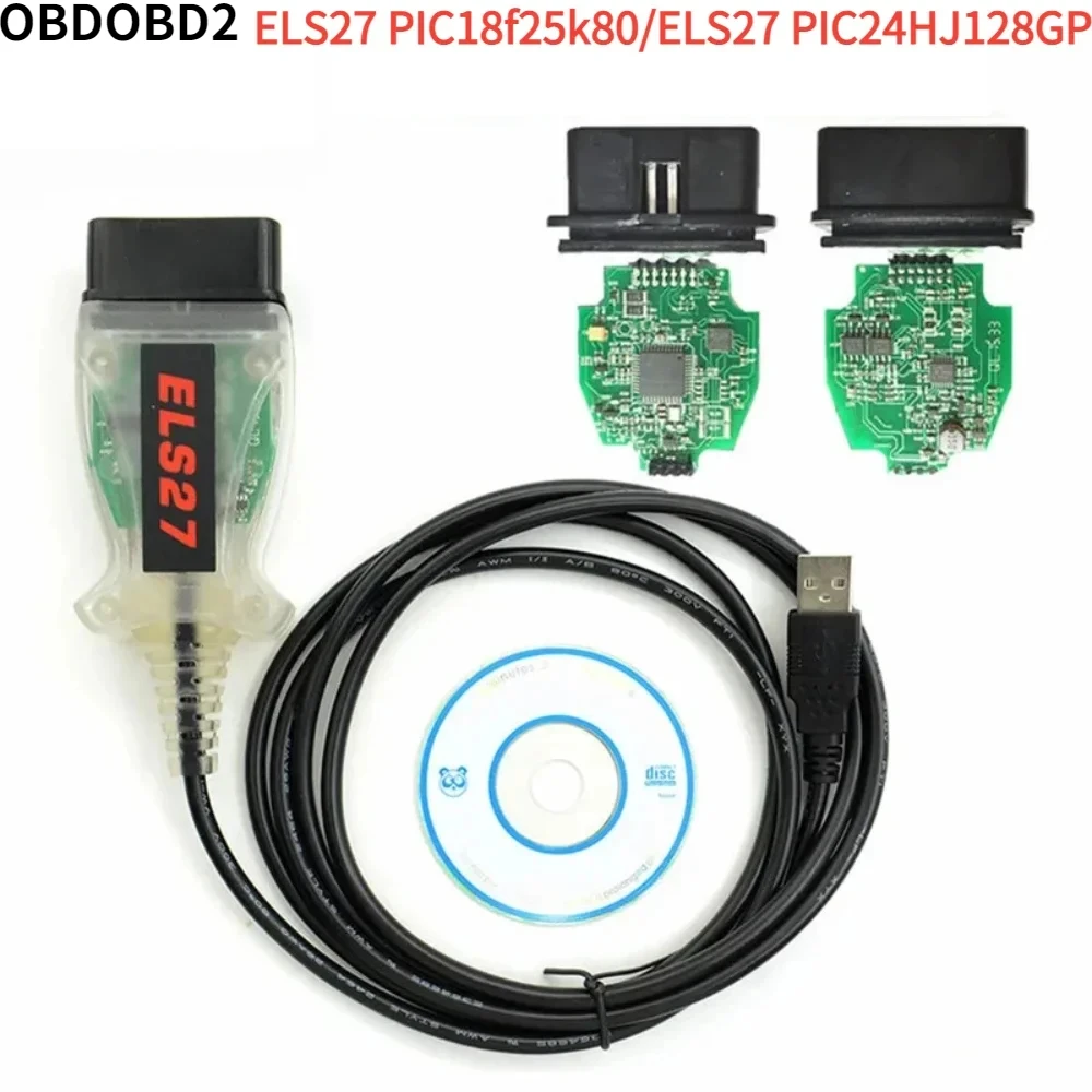 

2024 ELS27 FORScan V2.3.8 OBD2 Scanner PIC24HJ128GP Ft/Di Mircochip Diagnostic Cable for Ford/Mazda/Lincoln Vehicles Code Read