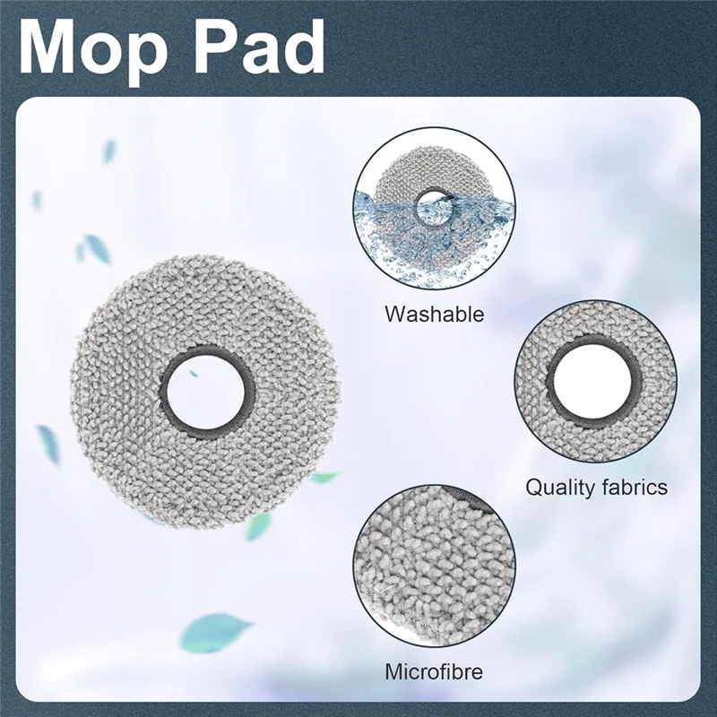 A24P لـ Ecovacs T30 Pro Omni، قطع غيار المكنسة الكهربائية الروبوتية T30 Omni، وسادات تنظيف الفرش الجانبية لمرشح Hepa