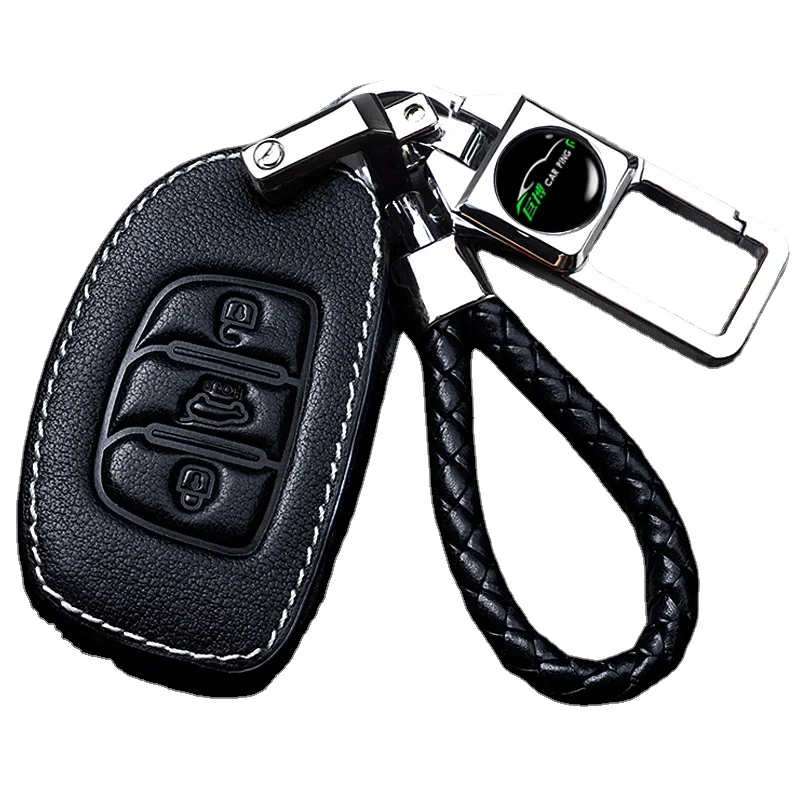 For Hyundai Elantra Mistra Verna ix25 celesta ix35 RV Verna Tucson leather key case remote control protective case