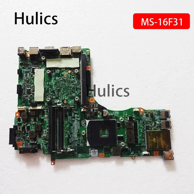 Hulics Used For MSI GT60 MS-16F3 X58F Notebook Motherboard MS-16F31 VER : 1.0 2.0 1.2 Laptop Mainboard