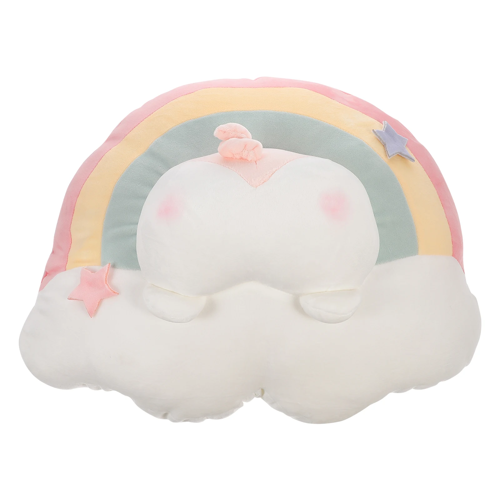 

Rainbow Animal Pillow Cushion Soft Throw Shaped Colorful Living Bedroom Kids Travel Car Decor Stuffed Pillows Washable No Smell