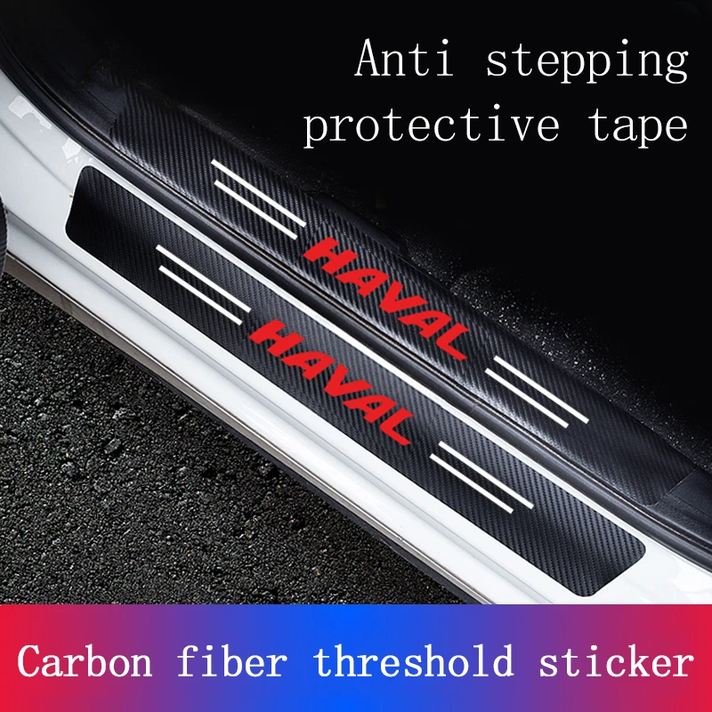 

Carbon Fiber Sticker Car Door Sill Protective Film For Haval Jolion H1 H6 H2 H9 F7X F7 H2S M6 H3 H4 H5 H7 H8 F5 First-love 2024