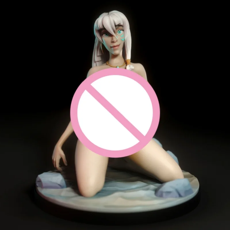 Figura de resina completa Kida, escala 1/24, 75mm, Kit de modelo en miniatura para montar, juguetes Diorama sin pintar