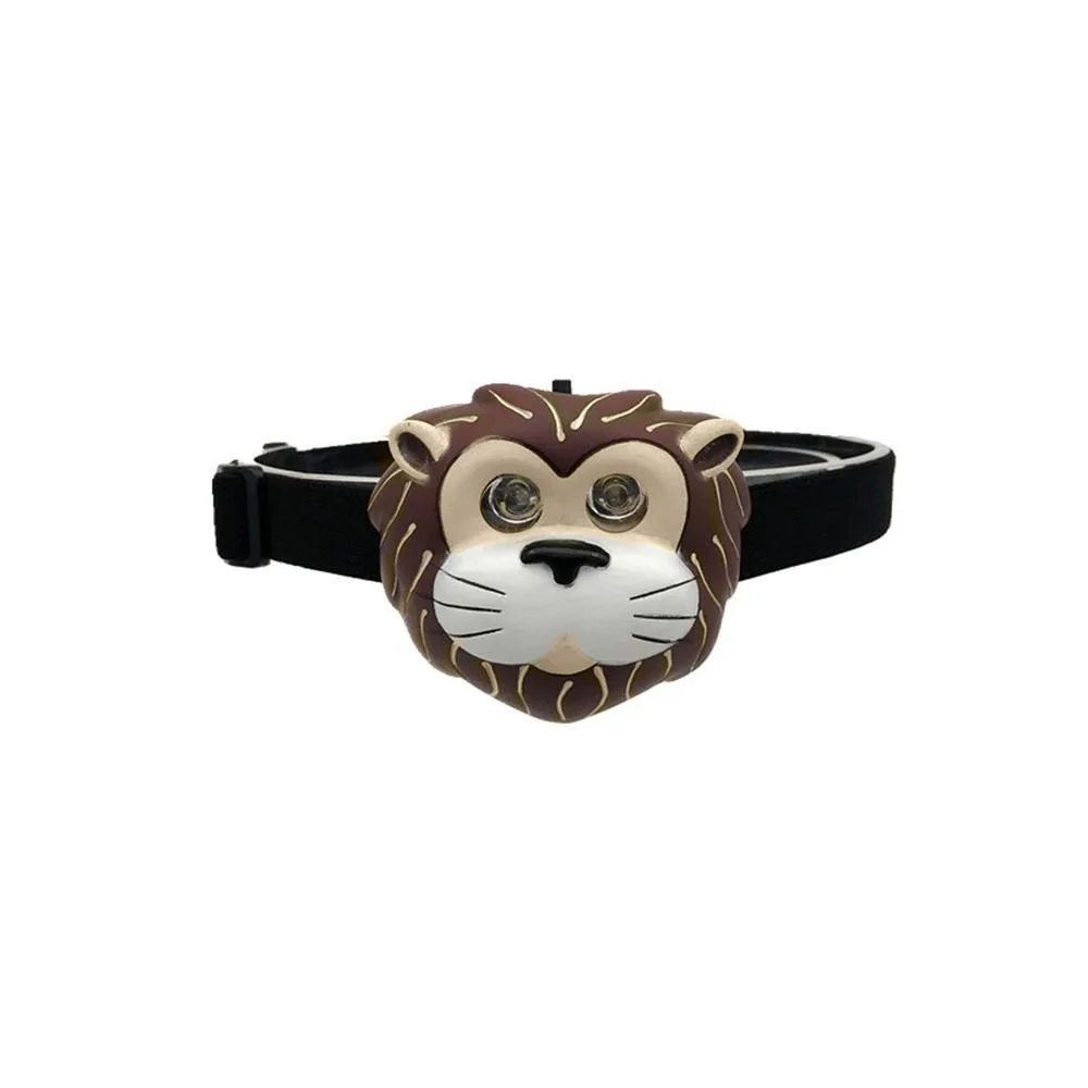 

Gift Cartoon Animal Headlamp Brightest Lightweight Headlight Elastic Cute Headband Light Reading