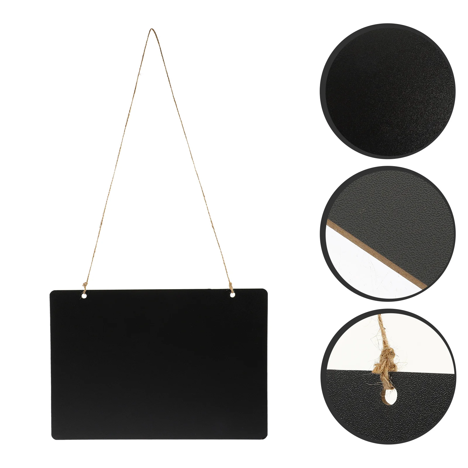 

Double Sided Memo Board Chalkboard Sign Wall Hanging Blackboard Dry Erase Density Board Material Door Message Decor