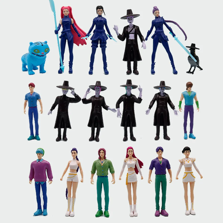 Anime Kpop Demon Hunters Action Figure Toy blind box Derpys Tiger Ranimeumi Mira Zoey Sussy Figurine Doll For Fans Christma Gift