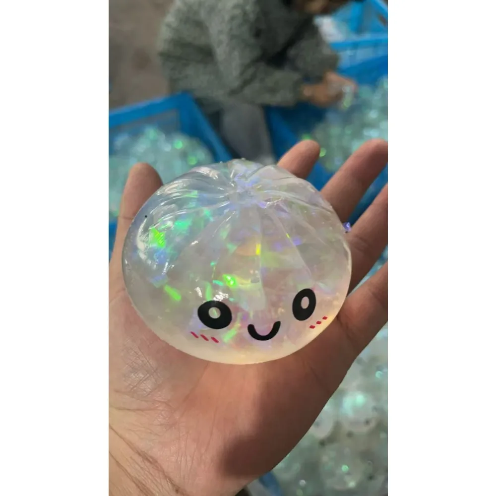 Glitter Dumpling Squishy Speelgoed Angstverlichting Spanning Herbruikbaar Materiaal Uniek Zintuiglijk Speelgoed Realistische Dumplings Decompressie Speelgoed - afbeelding 2