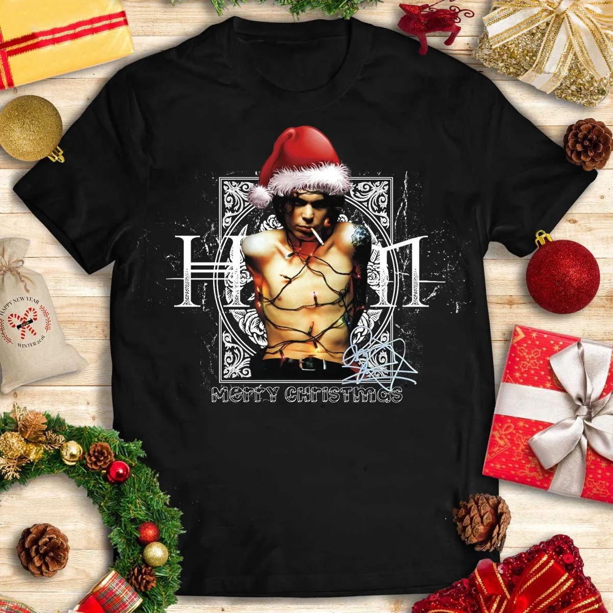 Merry Christmas Ville Valo Him Band For Fan All Size S To 5Xl T Shirt S4120