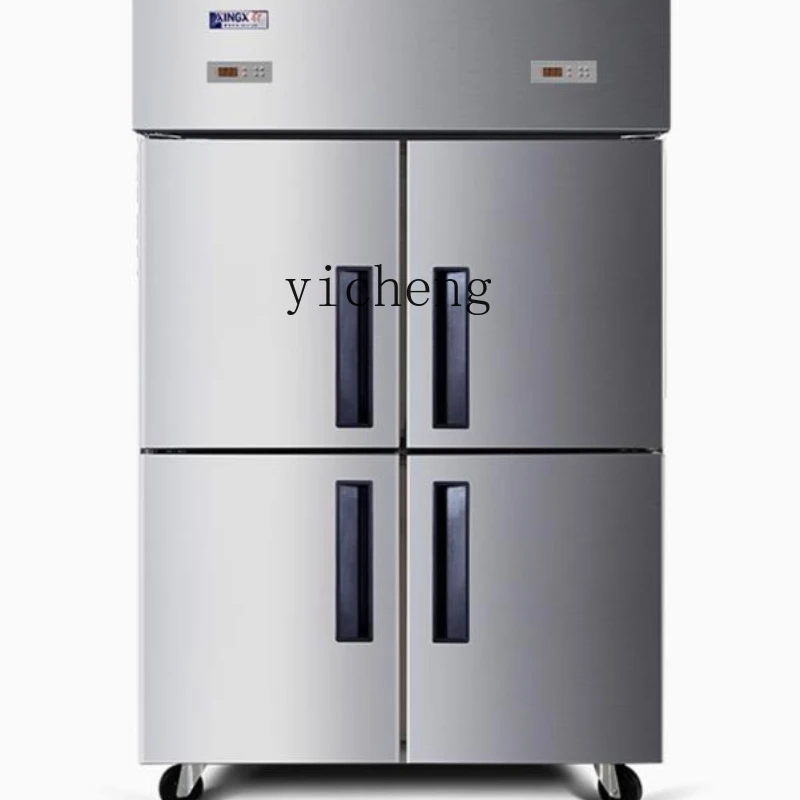 ZC air-cooled kitchen refrigerator commercial four-door large-capacity freezer frost-free stainless steel freezer six-door